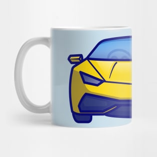 Sport Car Cartoon Mug